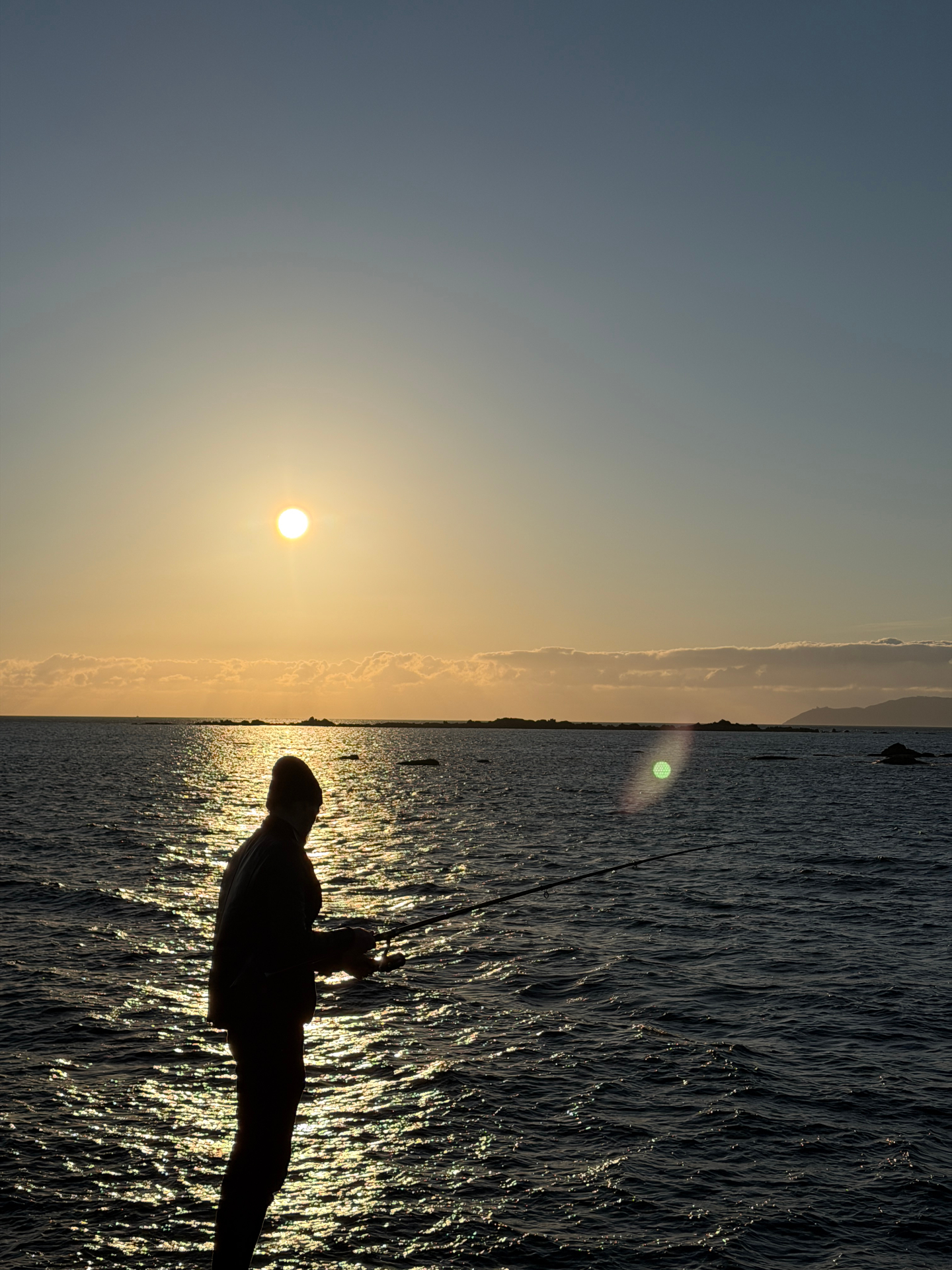 Sunset fishing on the Atlantic